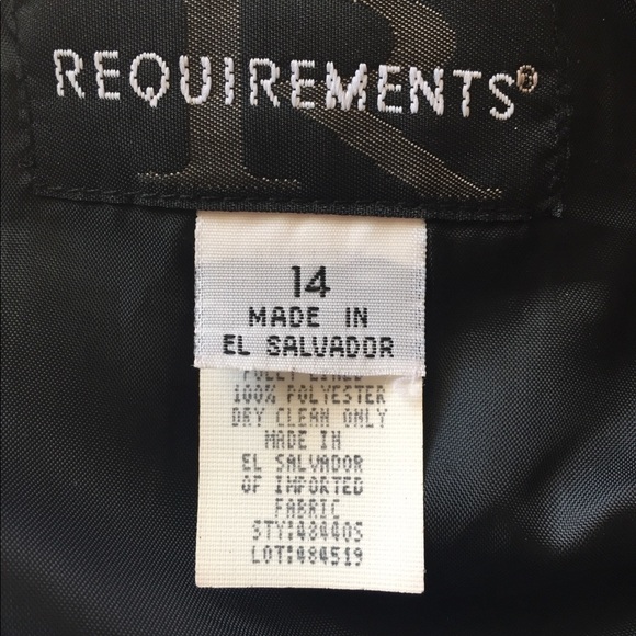 Requirements Houndstooth Blazer & Skirt Set 12 14 - Picture 8 of 8